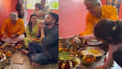 কুনাল-সোহার সঙ্গে শিবরাত্রিরের ব্রত পালন করল খুদে ইনায়া, ভাইরাল পুজোর ছবি