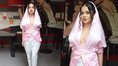 Urfi Javed’s top is inspired by nun’s habit? Actress in pink bizarre top