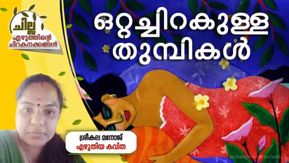 Malayalam Poem : ഒറ്റച്ചിറകുള്ള തുമ്പികള്, ശ്രീകല മനോജ് എഴുതിയ കവിത