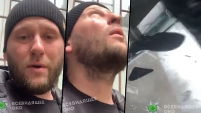 Horrifying: Ukrainian almost killed by missile strike while recording video runs for cover