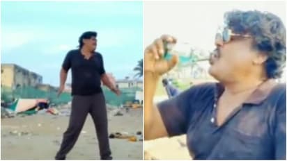 வாவ்..இது அரபிக்குத்து இல்ல..மன்சூர் அலி குத்து..கடற்கரையில் வேற லெவல் டான்ஸ்..