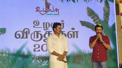 வாவ் சூப்பர்...உழவர்களுக்கு விருது வழங்கும் சூர்யா, கார்த்தி.. மரத்திடம் பேசினார்களா!