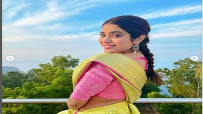 জন্মদিনে তিরুপতিতে সাবেকি সাজে জাহ্নবী, নায়িকার স্নিগ্ধতায় মুগ্ধ নেটিজেনরা