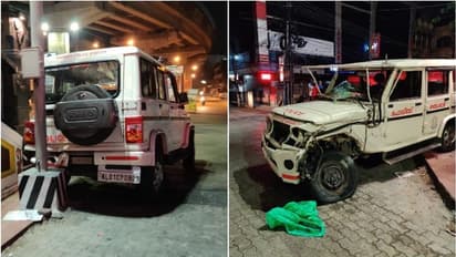 കൊച്ചിയിൽ മാലിന്യ ടാങ്കർ തടഞ്ഞ പൊലീസിന് നേരെ ആക്രമണം, ജീപ്പ് ഇടിച്ച് തെറിപ്പിച്ചു