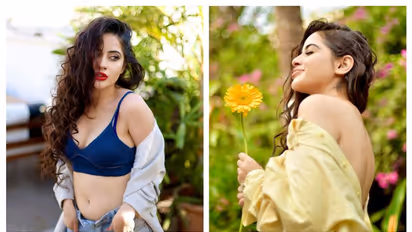 Watch Urfi Javed running a marathon in heels, backless top and white shorts