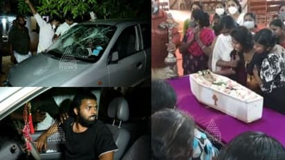 കുട്ടിയെ ബക്കറ്റിൽ മുക്കിക്കൊന്ന സംഭവം: പിതാവ് സജീവിന് മർദ്ദനം, കാർ തകർത്തു