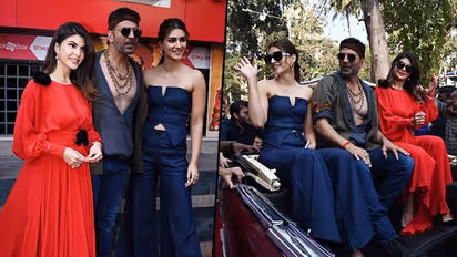 Kriti Sanon looks hotter than Jacqueline Fernandez in Bachchhan Paandey promotions; see pics