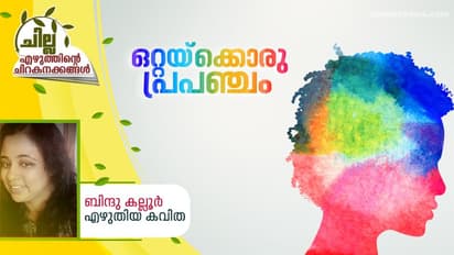 Malayalam Poem : ഒറ്റയ്ക്കൊരു പ്രപഞ്ചം, ബിന്ദു കല്ലൂര് എഴുതിയ കവിത