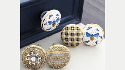 IndianShelf presentsTheia – A gold inspired collection of ceramic knobs for beautiful homes & spaces
