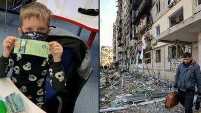 Ukraine crisis : യുക്രൈനെ സഹായിക്കാൻ തന്റെ കൊച്ചുസമ്പാദ്യം മുഴുവനും നൽകി അഞ്ചു വയസുകാരൻ