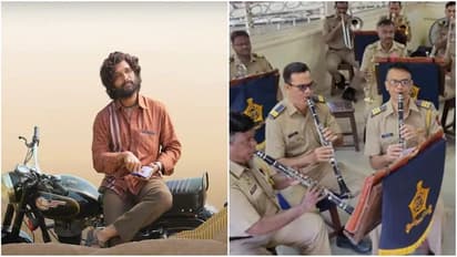 மும்பை காவல்துறையில் ஒலித்த ஸ்ரீவள்ளி..புஷ்பா இசைக்கு எகிறும் மவுசு..