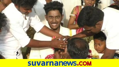 ಅಪಘಾತದಲ್ಲಿ ತೀರಿಕೊಂಡ ಮಗನ ನೆನಪಿಗೆ ಪ್ರತಿಮೆ ಪ್ರತಿಷ್ಠಾಪನೆ