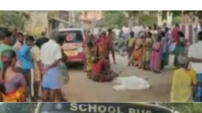 பெற்றோர்களே உஷார்.. பள்ளி வாகனத்தில் சிக்கி 4 வயது சிறுவன்.. பள்ளிக் கூடம் சேர்ந்த முதல் நாளே கொடூரம்.