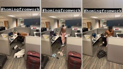 কম বেতন দিয়ে বেশি কাজ করাচ্ছে অফিস, প্রতিবাদে কিউবিকলকেই ঘর বানালেন যুবক