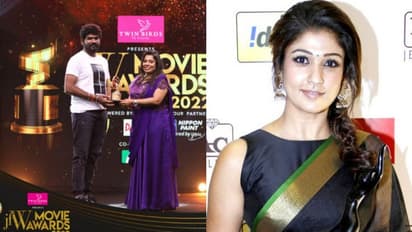 Jfw award: விருதுகளை குவித்த நெற்றிக்கண் படம்...நயன் வராததால் சிங்கிளாக வந்து அவார்டுகளை அள்ளிச்சென்ற விக்கி