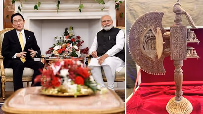 PM Modi gifts sandalwood artefact 'Krishna Pankhi' to Japanese counterpart Fumio Kishida