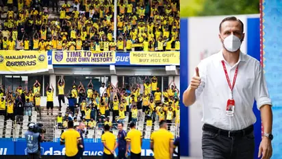 'കേറിവാടാ മക്കളേ'ന്ന് പറഞ്ഞതേയുള്ളൂ, ഗാലറി നിറച്ച് മഞ്ഞപ്പട; നേരില്ക്കണ്ട് നന്ദിപറഞ്ഞ് വുകോമനോവിച്ച്- വീഡിയോ