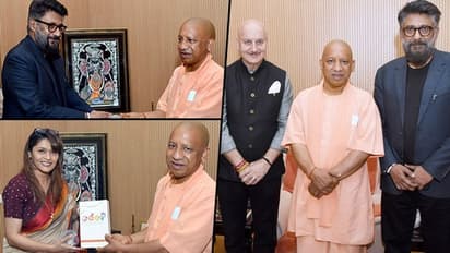 The Kashmir Files: UP CM Adityanath meets Vivek Agnihotri, Anupam Kher, Pallavi Joshi