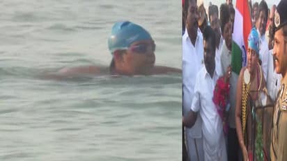 ऑटिस्टिक लड़की ने रचा इतिहास, 13 घंटे में श्रीलंका के थलाईमन्नार से धनुषकोडी तक की तैराकी