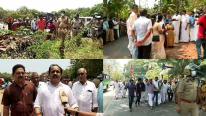 കോഴിക്കോട് കെ റെയിൽ കല്ല് സമരക്കാർ കല്ലായി പുഴയിലെറിഞ്ഞു, ചോറ്റാനിക്കരയിലും ശക്തമായ പ്രതിഷേധം