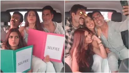 Selfie squad  : செல்ஃபி நாயகிகளை  ரீல்ஸ்  மூலம் வரவேற்ற அக்ஷய் குமார்..