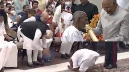 Swami Sivananda: 125 வயதில் காலில் விழுந்த யோகா குரு-தரையை தொட்டு வணங்கிய பிரதமர்-விழாவில் நெகிழ்ச்சி சம்பவம்