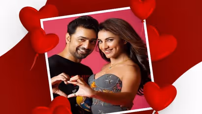 দেব-রুক্মিণীর মাঝে ঢুকে পড়ল তৃতীয় ব্যক্তি, অভিনেতার গায়ে ঝাঁপিয়ে পড়ে সটান চুমু খেলেন ঠোঁটে