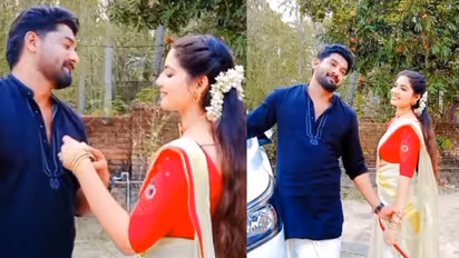 Anshitha Anji : റൊമാന്‍റിക് 'ഋഷിയ'; കാത്തിരിക്കുകയായിരുന്നുവെന്ന് ആരാധകർ