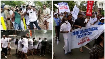 Silver Line : കോട്ടയത്തും തവനൂരിലും കല്ലിടൽ തടഞ്ഞ് പ്രതിഷേധക്കാർ, യൂത്ത് കോൺഗ്രസ് കളക്ട്രേറ്റ് മാർച്ചിൽ സംഘർഷം