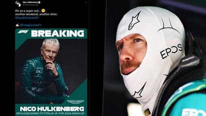 Saudi Arabia GP: Hulkenberg's 2054 Moon GP meme after named as Vettel's sub goes viral