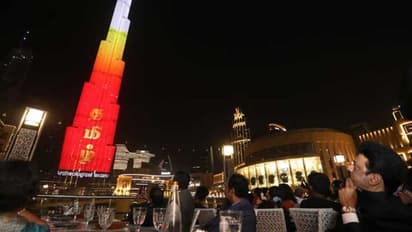 உலகின் மிக உயர்ந்த கட்டிடத்தில் ஒளிர்ந்த ‘செம்மொழியான தமிழ்மொழியாம்' பாடல்.. வியந்து ரசித்த முதல்வர் ஸ்டாலின்