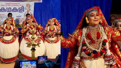 Valliyoorkavu : വള്ളിയൂർക്കാവിൽ ദമയന്തിയായി 'കഥകളി' അരങ്ങേറ്റം കുറിച്ച് ജില്ലാ കളക്ടർ