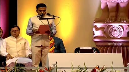 Pramod Sawant takes oath as Goa CM for second term in presence of PM Modi, Amit Shah