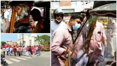 പൊലീസ് നോക്കിനിൽക്കെ സ്വകാര്യ വാഹനങ്ങൾ തടഞ്ഞ് സമരാനുകൂലികൾ, തിരുവനന്തപുരത്ത് ഇടപെട്ട് മജിസ്ട്രേറ്റ്