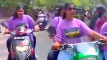 ஆபத்தான முறையில் வாகனம் ஓட்டிய மாணவிகள்... வைரலான வீடியோ... அடுத்து என்ன ஆச்சு தெரியுமா?