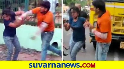 ಪ್ರೇಮಿಗಳ ಜಗಳದ ಮಧ್ಯೆ ಬಂದು ಯುವತಿಗೆ ಸರಿಯಾಗಿ ಬಾರಿಸಿದ ಸ್ವಿಗ್ಗಿ ಬಾಯ್