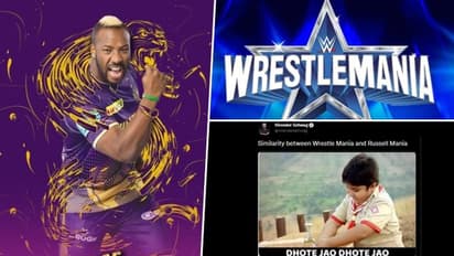 IPL 2022: What is common between Wrestlemania and Russell Mania? Sehwag answers with hilarious meme