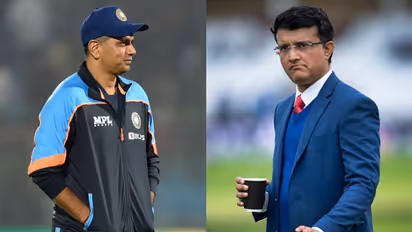 Ganguly on Dravid: 'ഒരാള് ശാന്തനായി അയാളുടെ ജോലി ചെയ്യുന്നു'; ശാസ്ത്രി- ദ്രാവിഡ് താരതമ്യത്തെ കുറിച്ച് ഗാംഗുലി