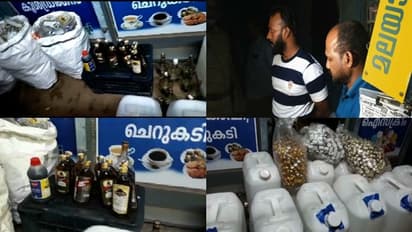 ഇടുക്കിയിൽ വൻ സ്പിരിറ്റ് വേട്ട: സ്പിരിറ്റിൽ നിറം ചേർത്ത് വിദേശമദ്യത്തിന്റെ വ്യാജ നിർമ്മാണം; രണ്ട് പേർ പിടിയിൽ