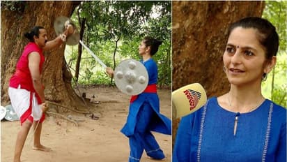 പാലക്കാടെത്തി കളരി പഠനം, ഇനി അമേരിക്കക്കാരെ പഠിപ്പിക്കണം, അടവും ചുവടും ഉറപ്പിച്ച് പ്രതിഭ