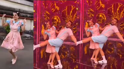 भोजपुरी स्टार Monalisa ने छोटी से फ्रॉक पहनकर किया सड़क पर डांस, पति विक्रांत ने कहा- पगली