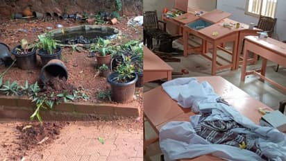 ക്ലാസ് മുറികള് ചവിട്ടിത്തുറന്നു, പഠനോപകരണങ്ങള് തകര്ത്തു; മാനിപുരം സ്കൂളിൽ സാമൂഹ്യ വിരുദ്ധരുടെ അഴിഞ്ഞാട്ടം