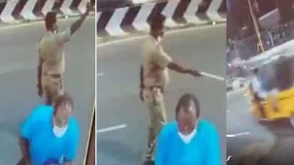 சென்னையில் பயங்கரம்.. போலீஸ் மீது மோதி நிற்காமல் சென்ற ஆட்டோ.. வெளியான பகீர் வீடியோ.!