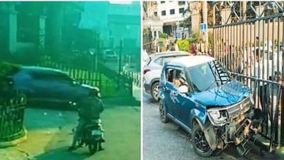 மது அருந்த அனுமதி மறுத்த நட்சத்திர விடுதி..! ஹோட்டல் கேட்டை உடைத்தெறிந்த இளைஞர்...! பரபரப்பு வீடியோ