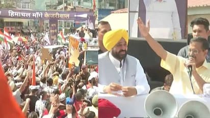 Mission Himachal: హిమాచల్ ప్రదేశ్ పై కన్నేసిన ఆప్.. మండి రోడ్ షోలో కేజ్రీవాల్, భగవంత్ మాన్ !