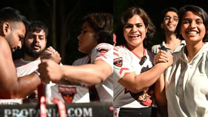 ആണ്കുട്ടികളും തോറ്റമ്പി! ഐഐടി ബോംബെയിലെ പഞ്ചഗുസ്തി ടൂര്ണമെന്റില് കൈക്കരുത്ത് തെളിയിച്ച് ചേത്ന ശര്മ്മ