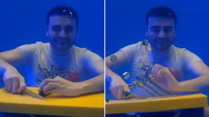 Turkish chef cuts cucumbers underwater; viral video gains 21 million views