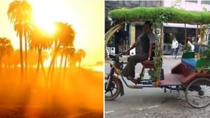 கொளுத்தும் வெயிலில் வெளியில் சுற்ற புது ஐடியா? ரிக்‌ஷாவில் சிறிய தோட்டத்தையே உருவாக்கி அசத்திய தொழிலாளி..!