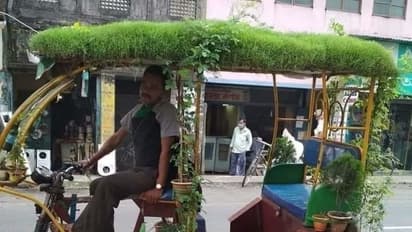మినీ గార్డెన్ గా మారిన రిక్షా.. కొత్త ఆవిష్క‌ర‌ణ‌కు నెటిజ‌న్ల ఫిదా..