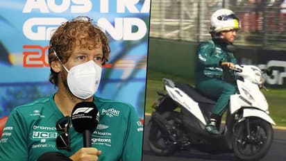 Australian GP: Vettel's 'scooter' ride at end of FP1 under scanner; fans entertained